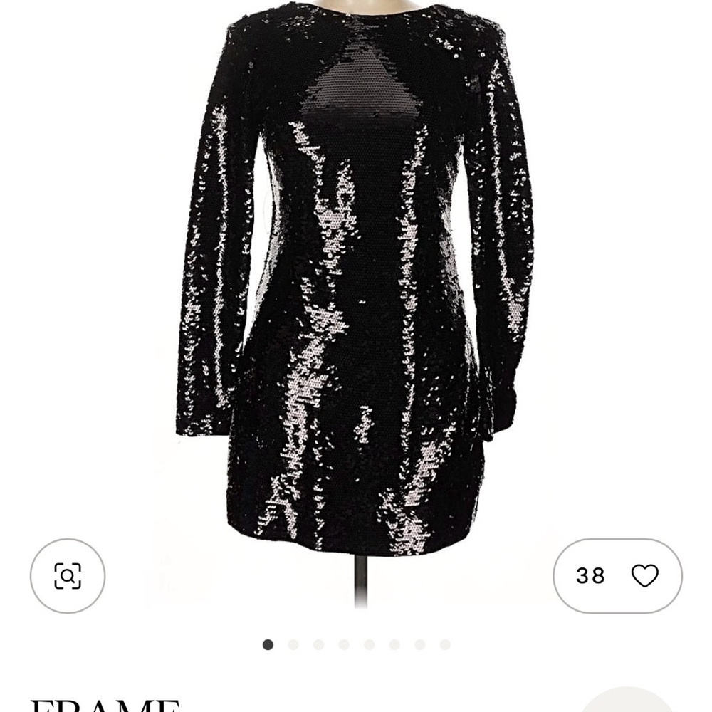 New!!!Frame Black Sequin dress